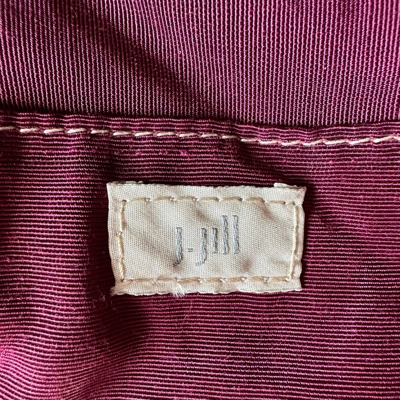 J. Jill French Toile Fabric with Leather Trim Tote - Picture 6 of 9